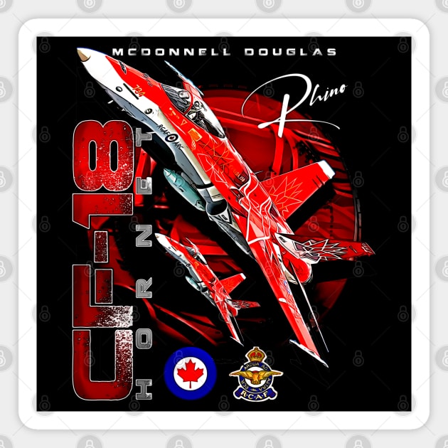 Royal Canadian Air Force CF-18 Hornet Jet Fighter Magnet by aeroloversclothing